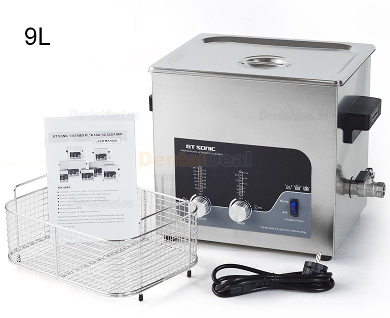 GT SONIC T-Series 2-27L 100-500W Digital Ultrasonic Cleaner with Heater